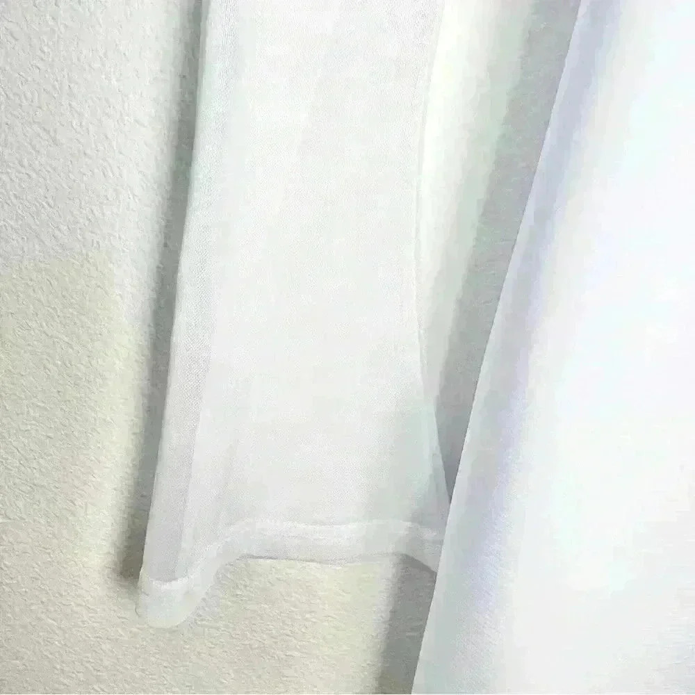 NWT Princess Polly | Dyer Sheer Sleeve White Mini Dress Low Impact | Size US 2 - Picture 9 of 16